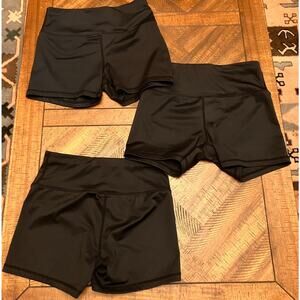 Kids/Womens Black Shorts Set